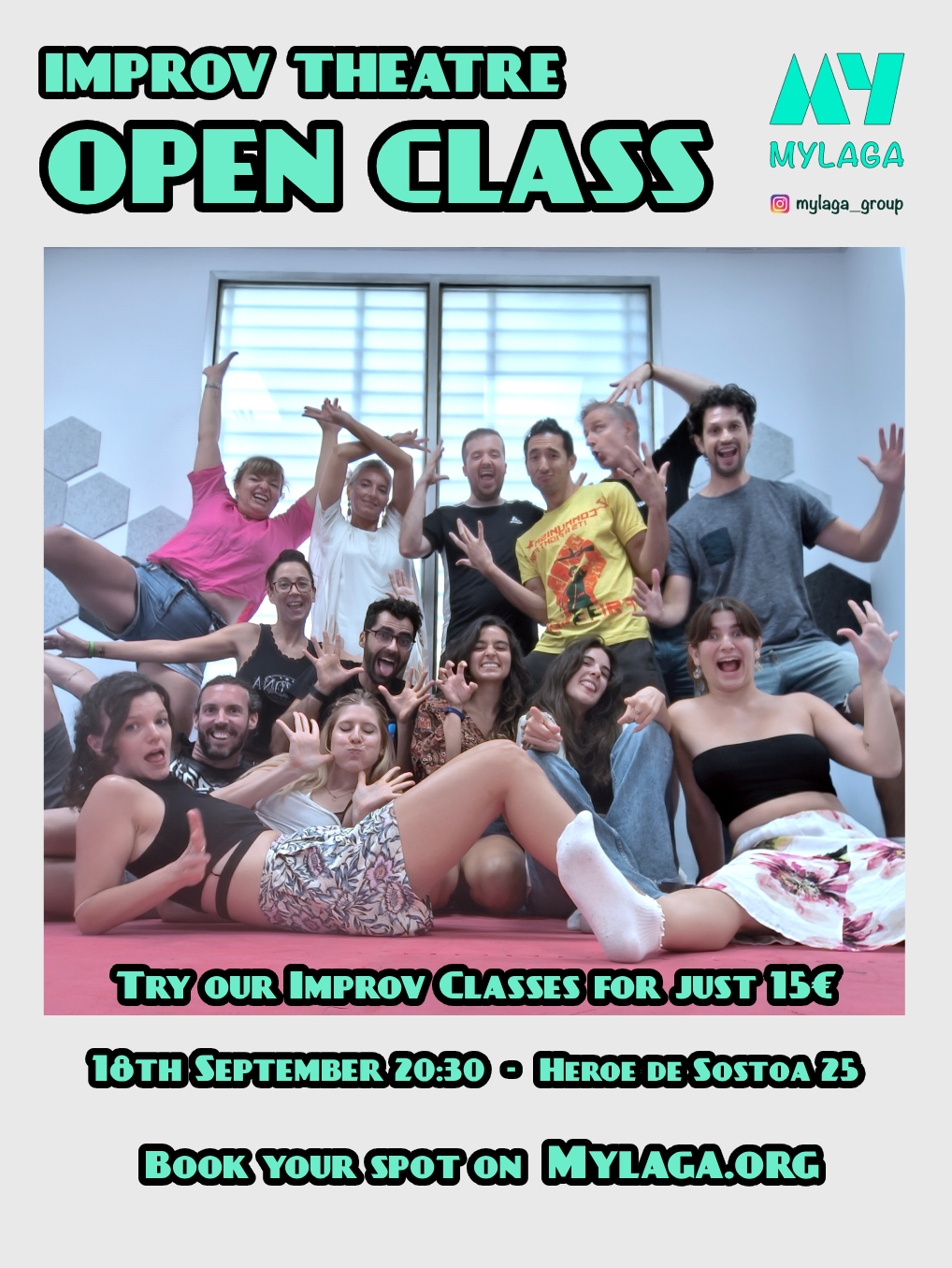 Grid Improv Open Class In English In Málaga Mylaga Improvised Theatre September 2025 Free