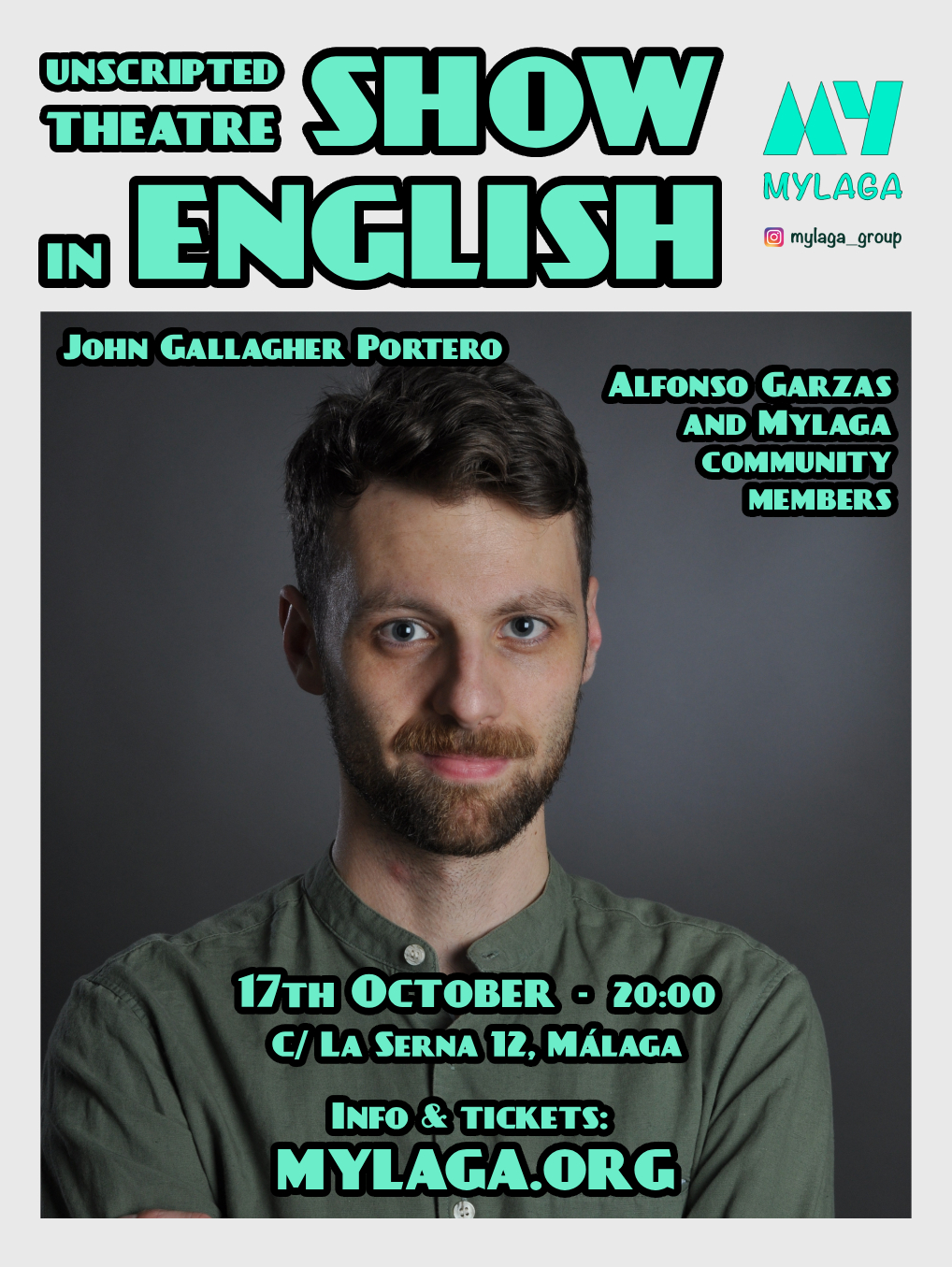 Improvised Show Malaga Improv Mylaga John Portero Nuria Anguera Kate Feeney