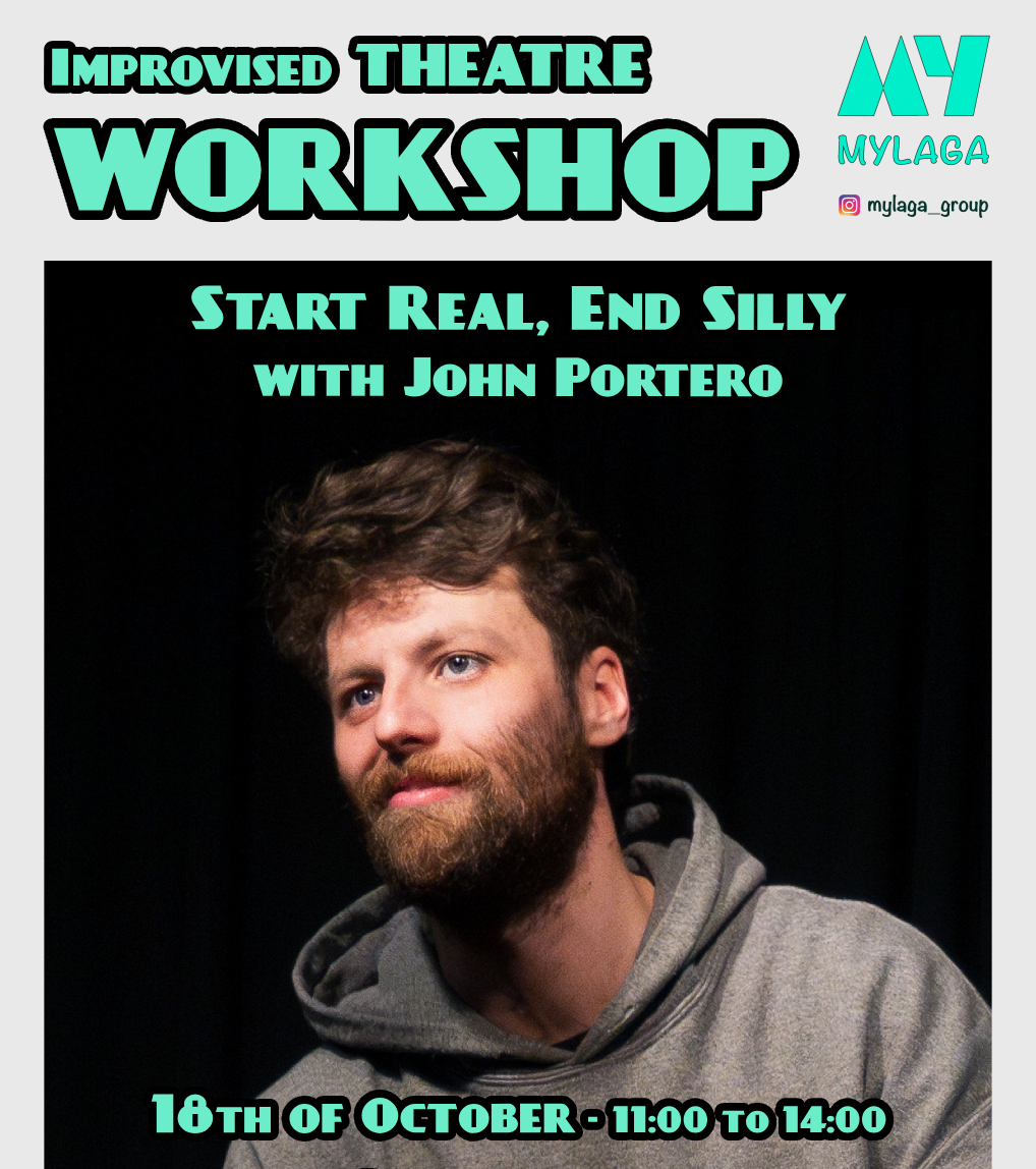 Mylaga Malaga Improv Workshop John Gallager, John Portero, Improvised Theatre, Class Copia
